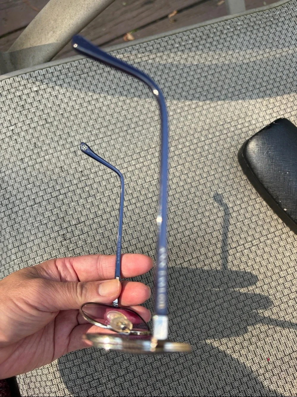 Ann Taylor Aviator Sunglasses with Purple Lenses